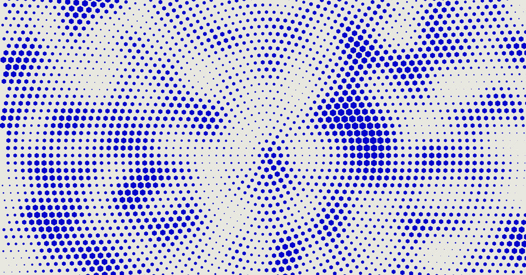 Header image - blue pattern.