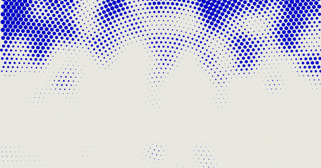 Header image - blue pattern.
